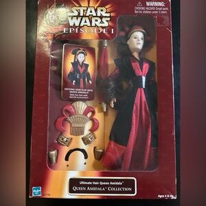 Star Wars Episode I Ultimate Hair Queen Amidala Collection 1998
